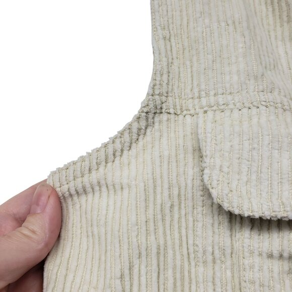 Vintage Y2K AMI Cream Corduroy Western Vest Womens XL - Picture 8 of 9